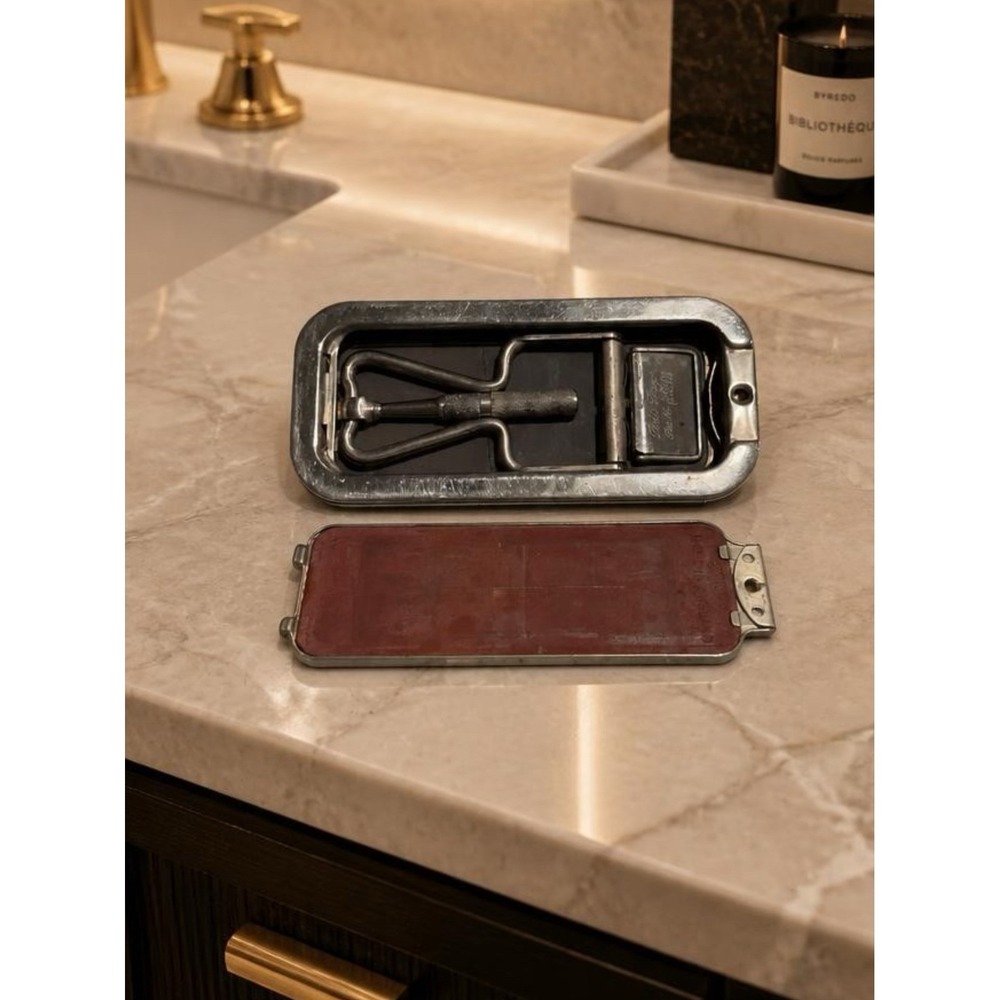 Rolls Razor Safety Razor Mens Silver Imperial No 2 Sheffield Steel Vintage Case